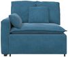 vidaXL Modulares Sofa Endmodul mit Armlehne Kissen Blau 100 cm 4104398 Bild 3