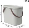 Rotho Aufbewahrungssystem Albula 25 L mistletoe white Aufbewahrungsbox Bild 3