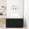 vidaXL Bettrahmen mit Matratze Schwarz 120 x 190 cm Stoff 3399280 Bild 3