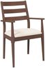 vidaXL Esszimmerstühle mit Kissen 2 Stk. Braun Massivholz Gummibaum 4102471 Bild 4