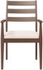 vidaXL Esszimmerstühle mit Kissen 2 Stk. Braun Massivholz Gummibaum 4102471 Bild 5
