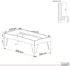 Zirbenbett Massivholzbett "Rosi" metallfrei 100 x 200 cm 58 cm ohne Kopfteil Bild 5