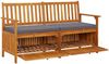 vidaXL Truhenbank mit Kissen 148 cm Massivholz Akazie 316740 Bild 5