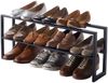 Yamazaki 'LINE' Ausziehbares Schuhregal aus Metall L38 cm - Schwarz Bild 3