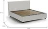 Dmora Doppelbett Ariella, Bettkasten mit Kunstlederbezug, 100 % Made in Italy, Öffnung vorne, geeignet für Matratzen 160 x 200 cm, Weiß Bild 3