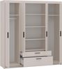 AX LIVING Schubladenschrank Garderobe Beige Schrank Storicos 4T 176,3cm Bild 3