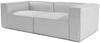 2-Sitzer-Sofa, 'Fora', 66 x 105 x 214, Hellgrau Bild 4