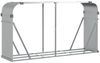 vidaXL Kaminholzunterstand Silbern 180x45x100 cm Verzinkter Stahl 364594 Bild 2