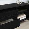 vidaXL TV-Schränk Schwarz Eichen-Optik 100 x 36 x 49,5 cm 886558 Bild 4