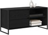 vidaXL TV-Schränk Schwarz Eichen-Optik 100 x 36 x 49,5 cm 886558 Bild 3