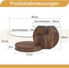 Couchtisch mit Glasplatten H 44 x T 90 x B 70 cm, mehrstufig, MDF in Walnussoptik, modern-minimalistisch Bild 5
