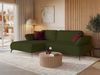 Selsey 'Avolla' Ecksofa mit Schlaffunktion, Bettkasten und hydrophober Chenille, linksseitig, Olivgrün Bild 3