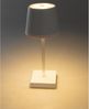 LED Tischleuchte 26cm, Weiß 3xAA A Batterie, dimmbar, Licht warmweiß Bild 3
