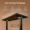 Desktronic HomeOne Elektrisch höhenverstellbarer Schreibtisch 140x70cm Schwarz/Walnuss mit Memory-Funktion, Anti-Kollisions Technologie, USB-A und USB-C-Ladeanschlüssen Bild 3