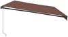 vidaXL Markise Manuell mit LEDs Braun 600x350 cm 3215416 Bild 5