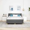 vidaXL Boxspringbett mit Matratze Dunkelgrau 140 x 190 cm Stoff 3340144 Bild 3