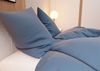Mako Interlock Jersey Bettwäsche dunkelblau dots Garnitur 155x220 + 80x80 Bild 2