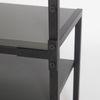 Dmora Eingangsmöbel Varsavia, Moderner Eingang, Wandgarderobe, Multifunktions-Aufbewahrungskonsole, 78x30 h182 cm, Anthrazit und Schwarz Bild 5