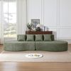 3-Sitzer modulares Sofa H 65 x T 310 x B 110 cm aus Chenille, 2-teilig kombinierbar Bild 2