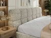 Doppelbett mit Gasdruckfeder, Polsterbett NIRA CLASSIC Holzlattenrost Bett mit Stauraum, gepolstertes Kopfteil Bettkasten - 160 x 200 cm - Beige Strukture Bild 3