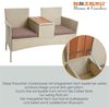 Polyrattan Gartenbank Bank Rattan Sitzbank 2-Sitzer Gartenmöbel Balkon Beige Bild 5