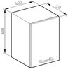 Hängeschrank R-Line Edelgrau 40 cm Vicco Bild 3