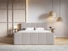 Selsey 'Cloudy II' Boxspringbett mit Bettkästen und Topper Bouclé Taupe, 180x200 cm Bild 2