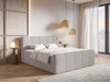 Selsey 'Cloudy II' Boxspringbett mit Bettkästen und Topper Bouclé Taupe, 180x200 cm Bild 3