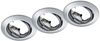 Runde Einbaustrahler Decke JURA 3er Set Ø 8,3cm schwenkbar Silber Chrom GU10 Bild 2