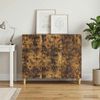 vidaXL Sideboard Geräucherte Eiche 89 x 34,5 x 80 cm Holzwerkstoff 895110 Bild 3