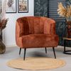 Bronx71 Samt Sessel Billy modern kupfer Bild 5
