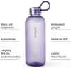 Vinsun Trinkflasche Trinkflasche 650ml, Kohlensäure geeignet, auslaufsicher, Tritan, BPA frei, bruchsicher, geruchs- und geschmacksneutral, auslaufsicher Bild 2