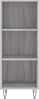 vidaXL Sideboard Grau Sonoma 34,5x32,5x90 cm Holzwerkstoff 828730 Bild 4