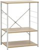 vidaXL Mikrowellenregal Weiß Eiche 60×39,6×79,5 cm Holzwerkstoff 288237 Bild 2