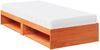 vidaXL Tagesbett mit Matratze Wachsbraun 90x190 cm Massivholz Kiefer 3324603 Bild 5