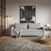 Selsey 'Umpro' 3-Sitzer Sofa mit Schlaffunktion und Bettkasten, Chenille, Grau Bild 2