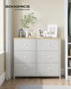 Songmics Kommode, Schrank, 6 Stoffschubladen, Metallgestell Bild 2