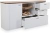 Sideboard SANSIBAR VISTRA BHT 165x85x42 cm weiß Kommode Bürokommode Anrichte Bild 2