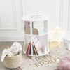 Bücherregal aus Holz für Kinderzimmer, Schrank mit Rädernrund Bild 2