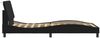 vidaXL Bettgestell mit LED ohne Matratze "Hanko" Schwarz 100x200 cm Samt 3213765 Bild 3