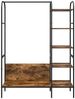 vidaXL Kleiderständer mit Regal Braun Eichen-Optik 120 x 44 x 160 cm 868447 Bild 5