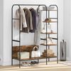 vidaXL Kleiderständer mit Regal Braun Eichen-Optik 120 x 44 x 160 cm 868447 Bild 4
