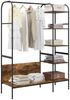 vidaXL Kleiderständer mit Regal Braun Eichen-Optik 120 x 44 x 160 cm 868447 Bild 3