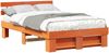 vidaXL Bettrahmen Wachsbraun 120 x 200 cm Massives Kiefernholz 872487 Bild 2