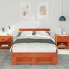 vidaXL Bettrahmen Wachsbraun 120 x 200 cm Massives Kiefernholz 872487 Bild 3