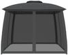 vidaXL Pavillon mit Doppeldach & Netzwänden Anthrazit 2,93x2,93m Stahl 368449 Bild 3