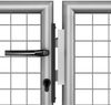 vidaXL Gartentor Verzinkter Stahl 306 x 200 cm Silbern 144764 Bild 4