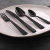 Besteckset 'Athen', 16-teilig, 4 Personen, Edelstahl schwarz Bild 3