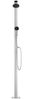 vidaXL Gartendusche mit Brauner Bodenplatte 220 cm Aluminium 3070791 Bild 5