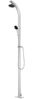 vidaXL Gartendusche mit Brauner Bodenplatte 220 cm Aluminium 3070791 Bild 3